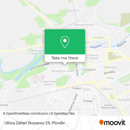 Ulitsa Zahari Stoyanov 29 map
