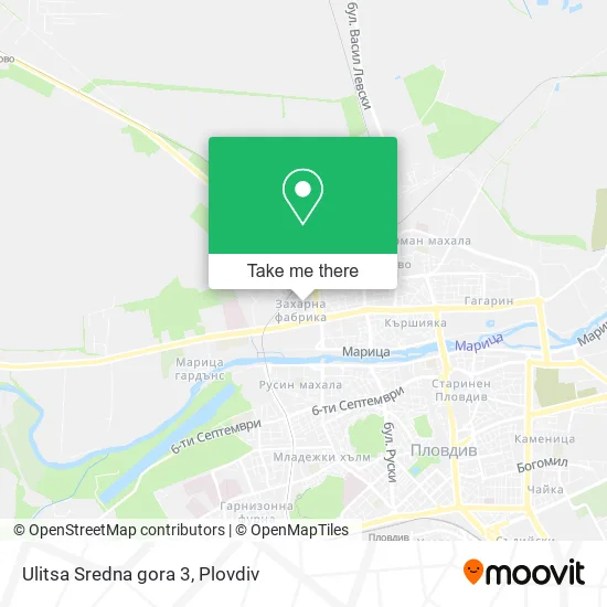 Карта Ulitsa Sredna gora 3