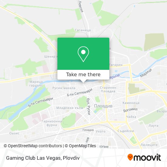 Gaming Club Las Vegas map