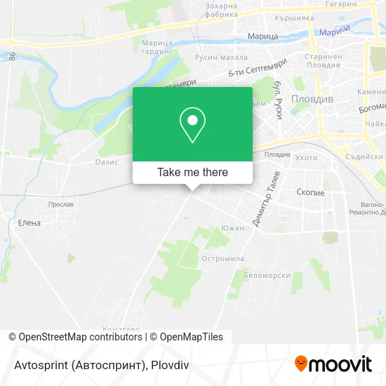 Карта Avtosprint (Автоспринт)