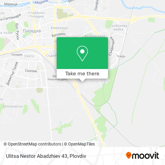 Ulitsa Nestor Abadzhiev 43 map