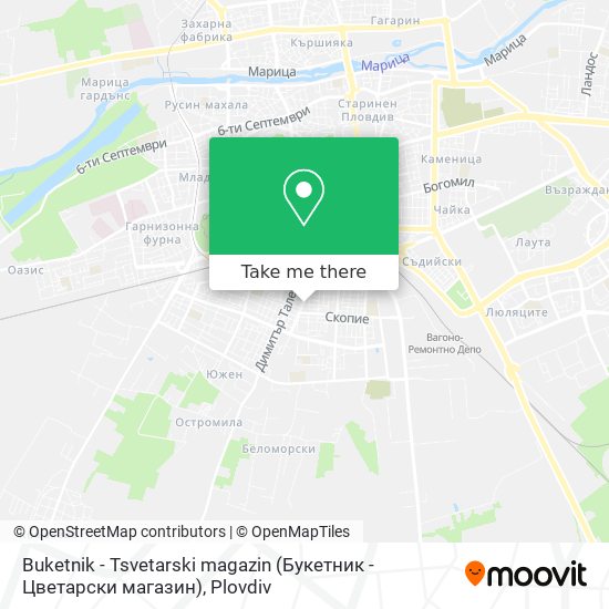 Buketnik - Tsvetarski magazin (Букетник - Цветарски магазин) map