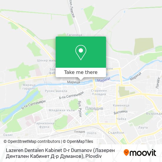 Lazeren Dentalen Kabinet D-r Dumanov (Лазерен Дентален Кабинет Д-р Думанов) map