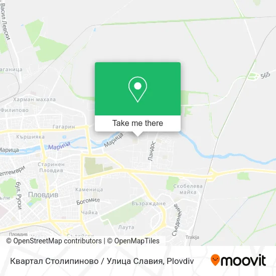 Карта Квартал Столипиново / Улица Славия