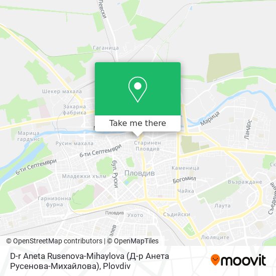 D-r Aneta Rusenova-Mihaylova (Д-р Анета Русенова-Михайлова) map