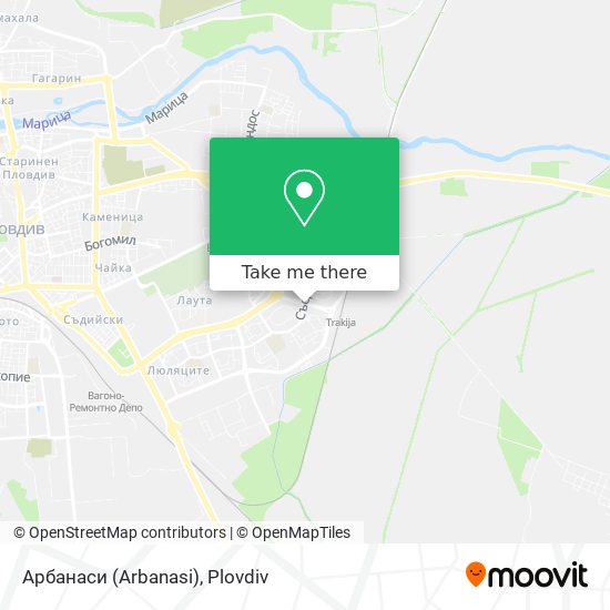 Арбанаси (Arbanasi) map