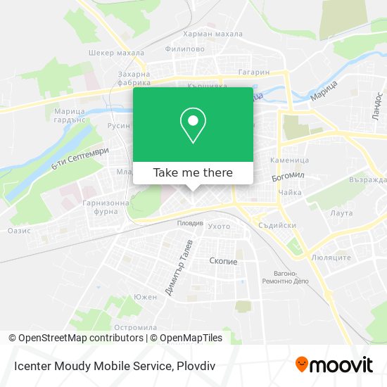 Icenter Moudy Mobile Service map
