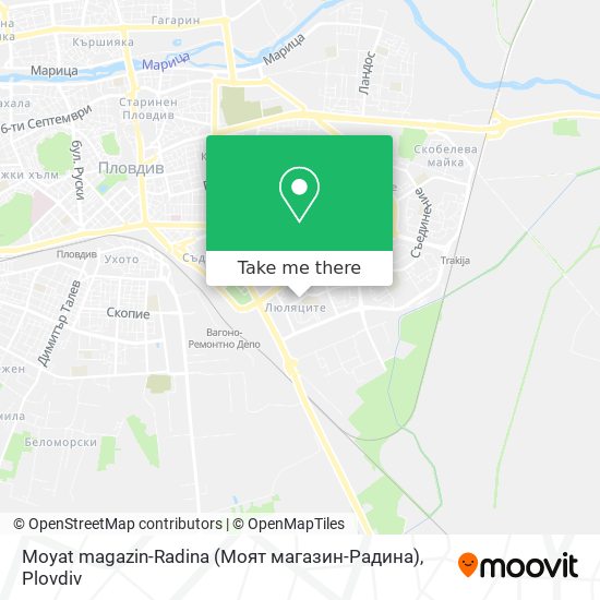 Карта Moyat magazin-Radina (Моят магазин-Радина)