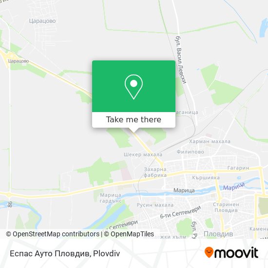 Еспас Ауто Пловдив map