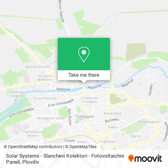 Карта Solar Systems - Slanchevi Kolektori - Fotovoltaichni Paneli