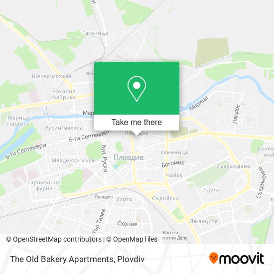 The Old Bakery Apartments map