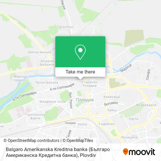 Карта Balgaro Amerikanska Kreditna banka (Българо Американска Кредитна банка)