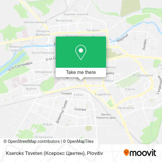 Карта Kseroks Tsveten (Ксерокс Цветен)