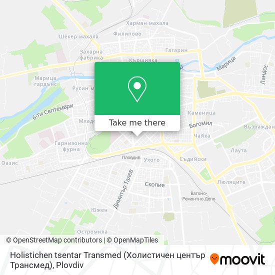 Карта Holistichen tsentar Transmed (Холистичен център Трансмед)