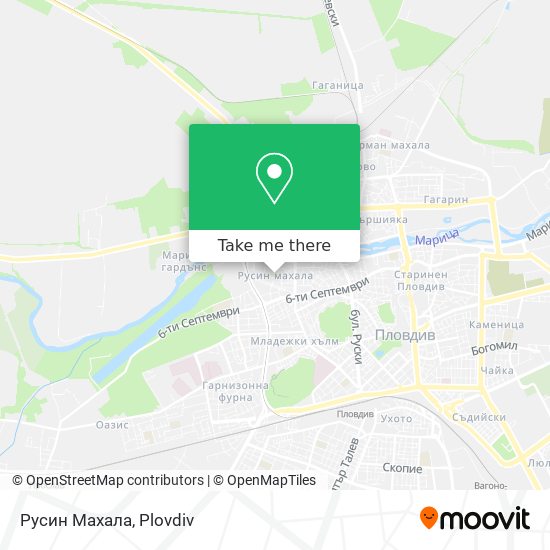 Русин Махала map