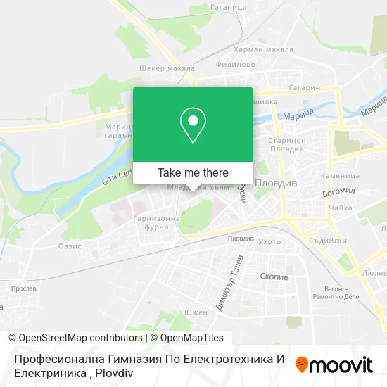 Карта Професионална Гимназия По Електротехника И Електриника