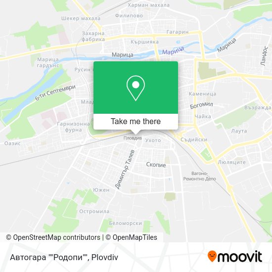 Автогара ""Родопи"" map