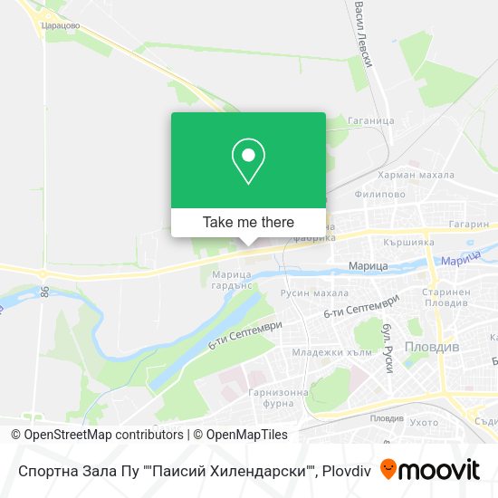 Спортна Зала Пу ""Паисий Хилендарски"" map