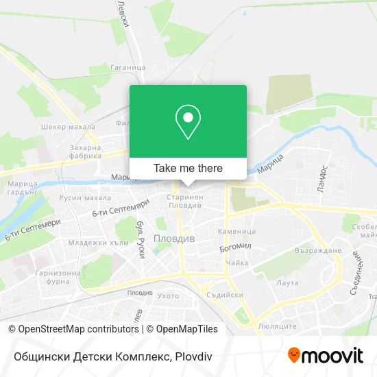 Карта Общински Детски Комплекс