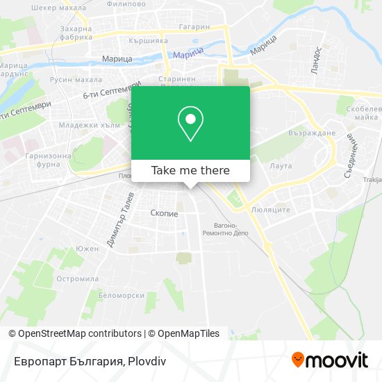 Европарт България map