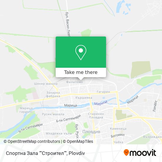 Спортна Зала ""Строител"" map