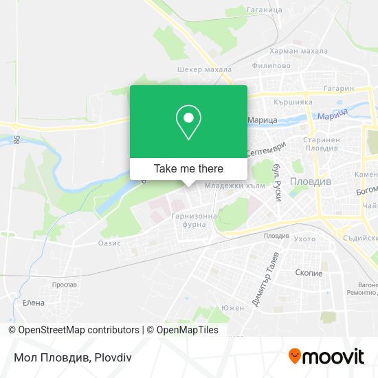 Мол Пловдив map