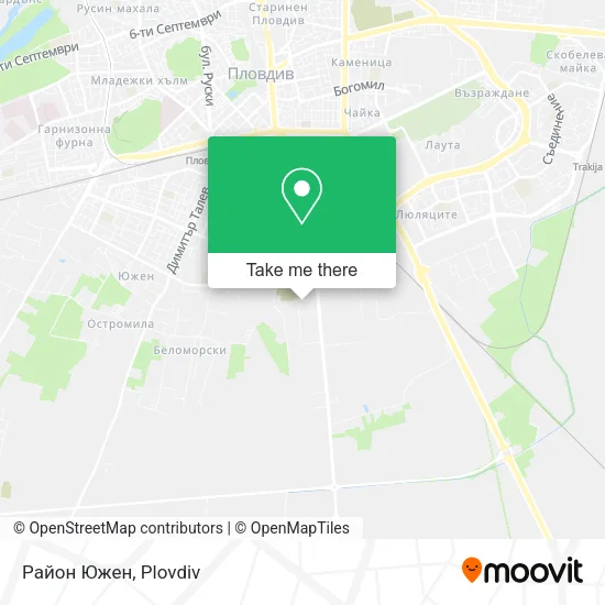 Карта Район Южен