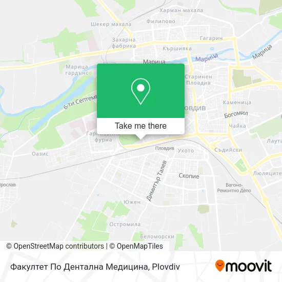 Карта Факултет По Дентална Медицина