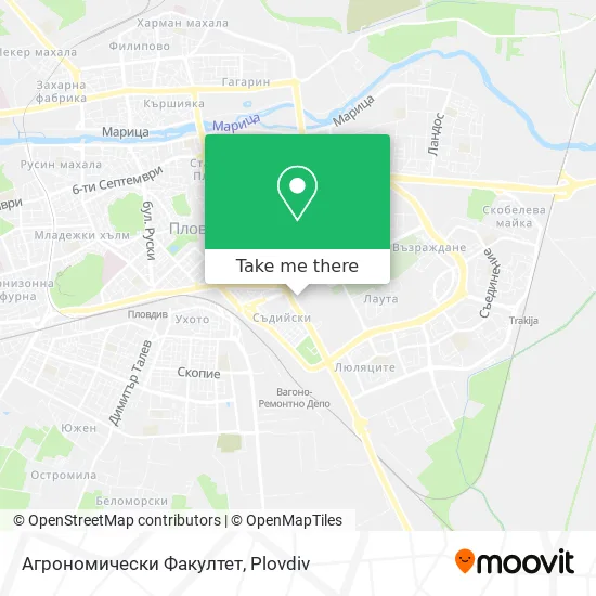 Агрономически Факултет map