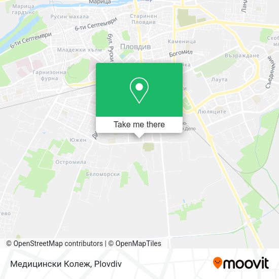 Медицински Колеж map