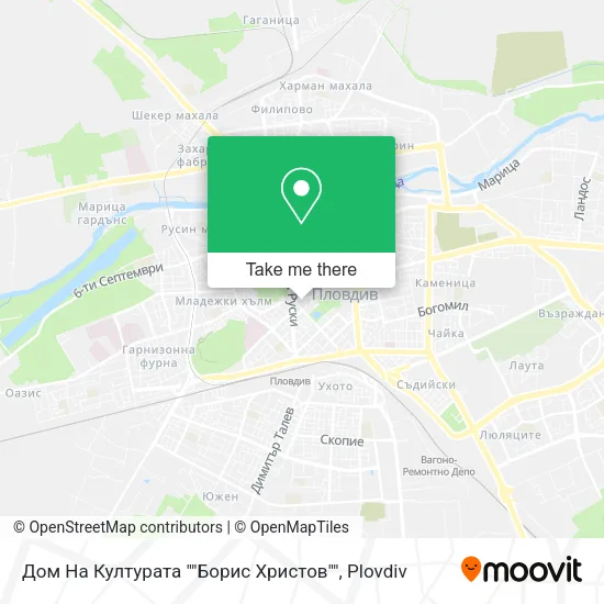Карта Дом На Културата ""Борис Христов""
