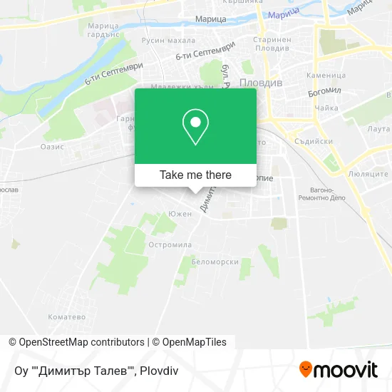 Карта Оу ""Димитър Талев""