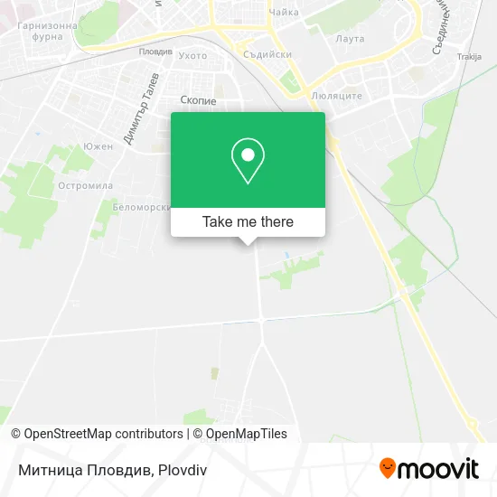 Карта Митница Пловдив