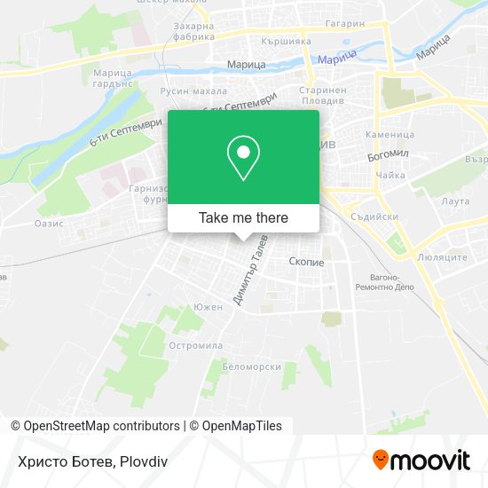 Христо Ботев map