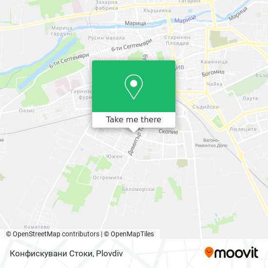 Конфискувани Стоки map