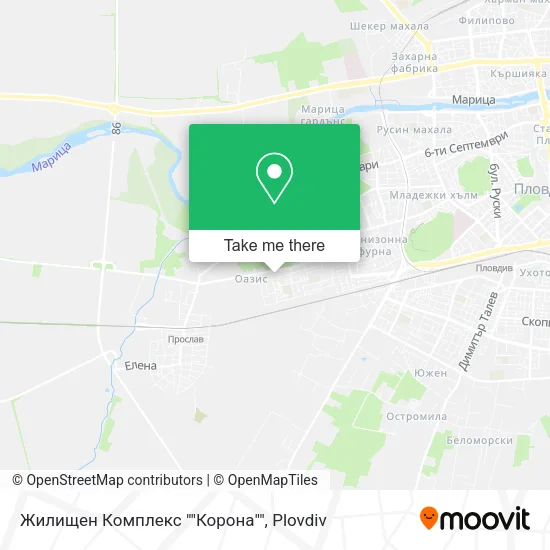 Карта Жилищен Комплекс ""Корона""