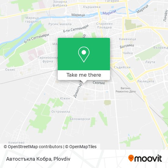 Автостъкла Кобра map