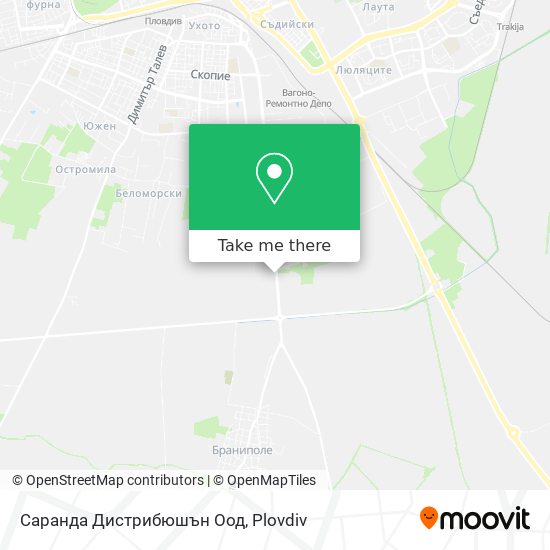 Карта Саранда Дистрибюшън Оод