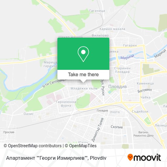 Карта Апартамент ""Георги Измирлиев""