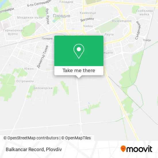 Карта Balkancar Record