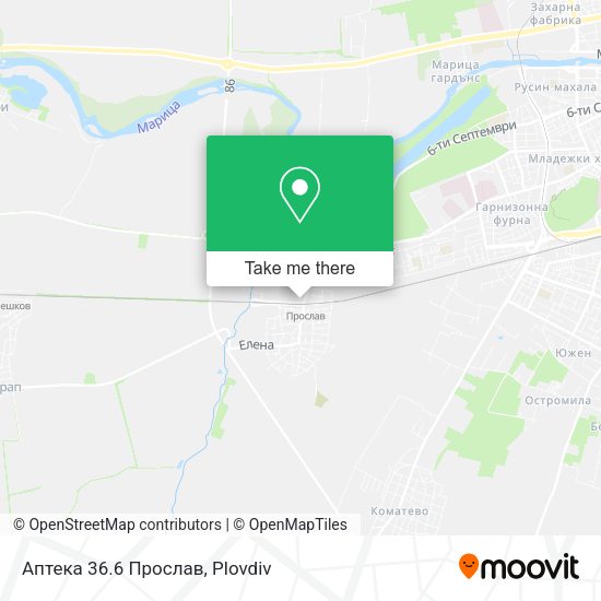Карта Аптека 36.6 Прослав