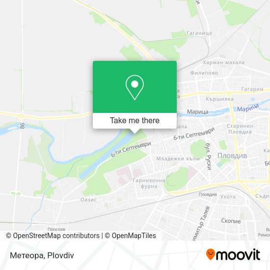 Карта Метеора