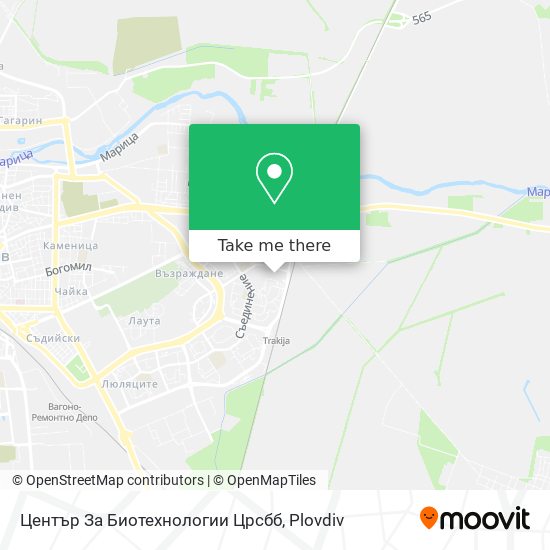 Център За Биотехнологии Црсбб map