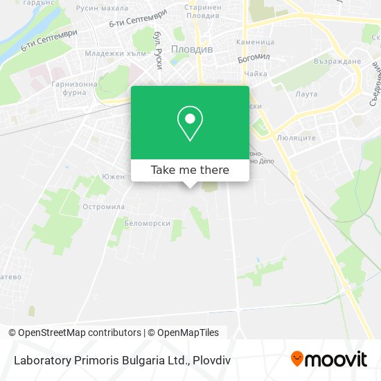 Laboratory Primoris Bulgaria Ltd. map