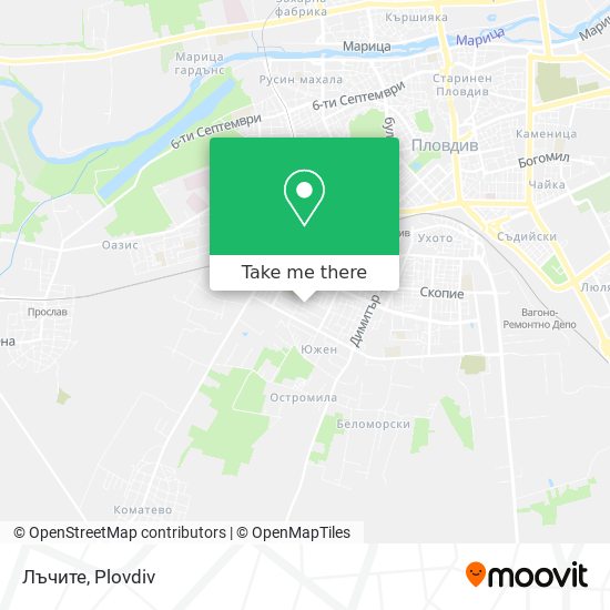 Лъчите map