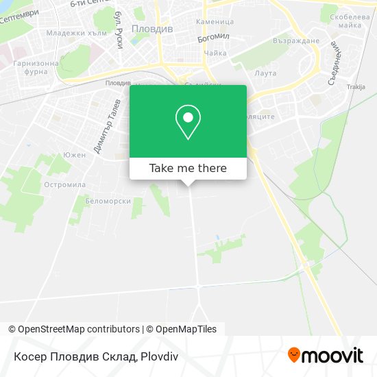 Косер Пловдив Склад map