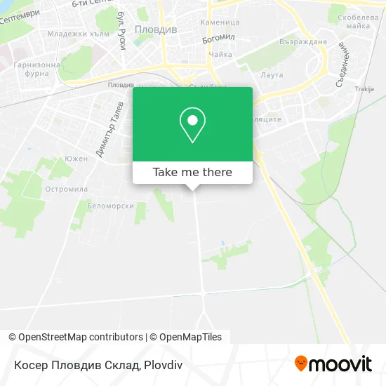 Карта Косер Пловдив Склад