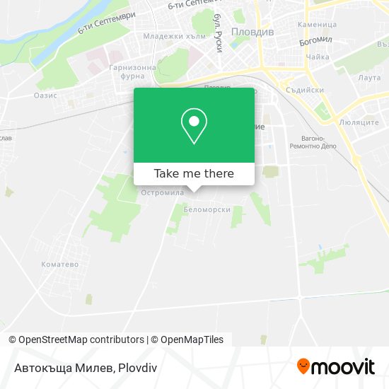 Автокъща Милев map