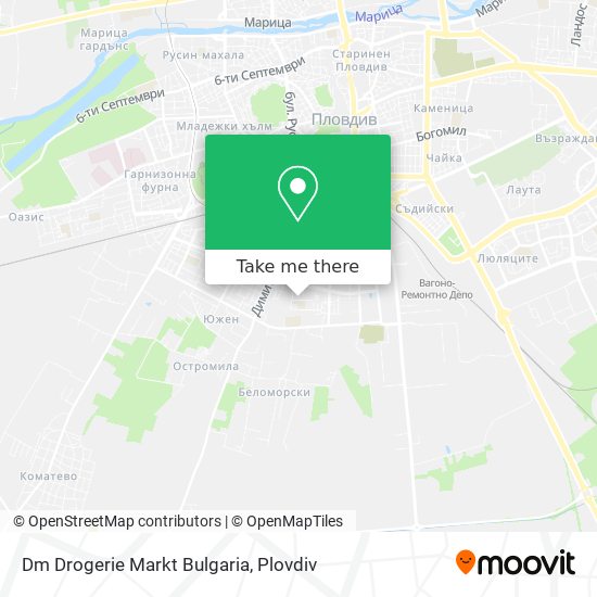 Dm Drogerie Markt Bulgaria map