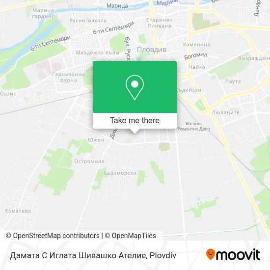Карта Дамата С Иглата Шивашко Ателие